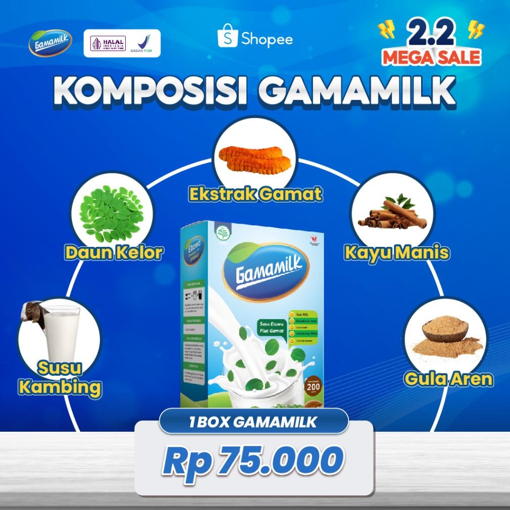 

GAMAMILK - Optimakan Kesehatan Dengan GAMAMILK Nugi