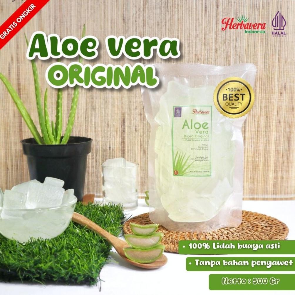 

Lidah Buaya / Aloevera Kupas 500 gram Nugi