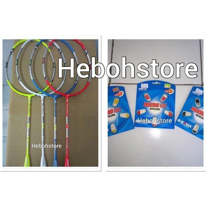 Raket Badminton Hart Power Shoot Attack Original +Bonus Senar Ebox