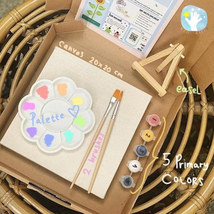 

Blank Canvas Painting Kit (Set Alat Lukis)