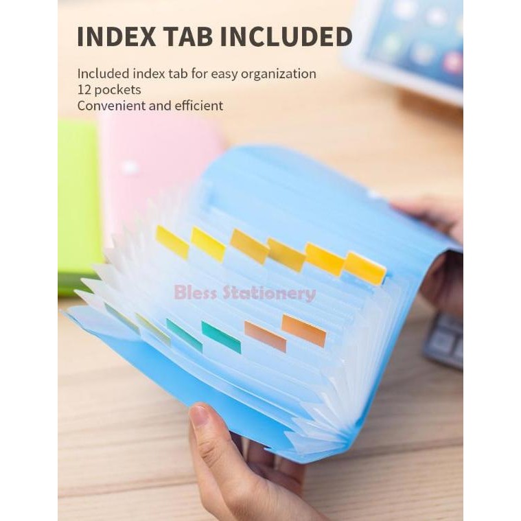 

Dompet Plastik A6 Deli Map Uang Map Nota Map Giro Expanding File - E5561