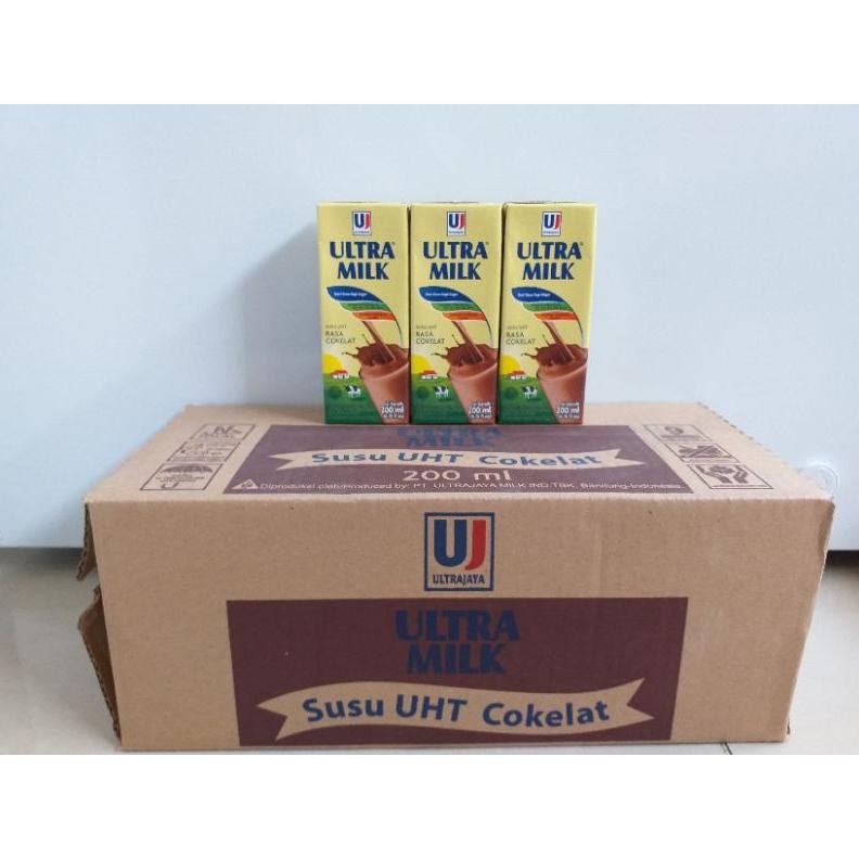 

Susu Ultra Milk Coklat 200 ML 1 Dus 24 Pcs Nugi