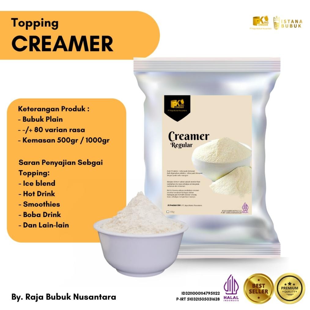 

Bubuk krimer Reguler 1 kg krimer bubuk minuman non dairy creamer CREAMER ENAK GURIH CREAMY TERMURAH Nugi