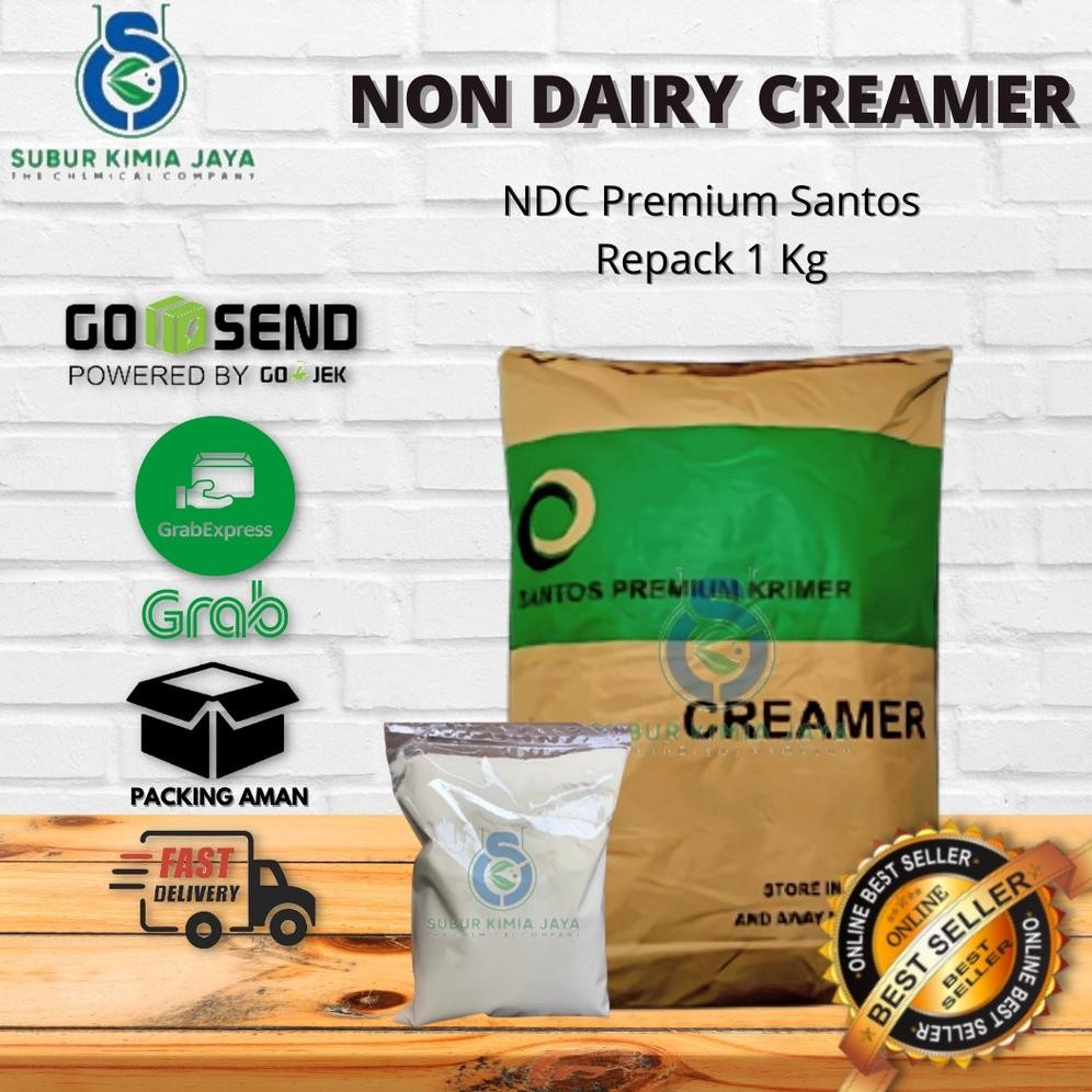 

Non Dairy Creamer / NDC Premium SANTOS / Susu Krimer Halal MUI 1 Kg Nugi