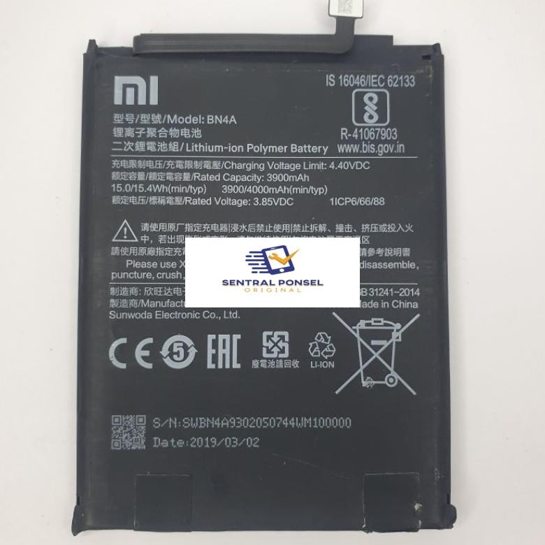 Batre Xioami Redmi Note 7 BN4A Original Batrei Cabutan Batrei Redmi Note 7 BN4A