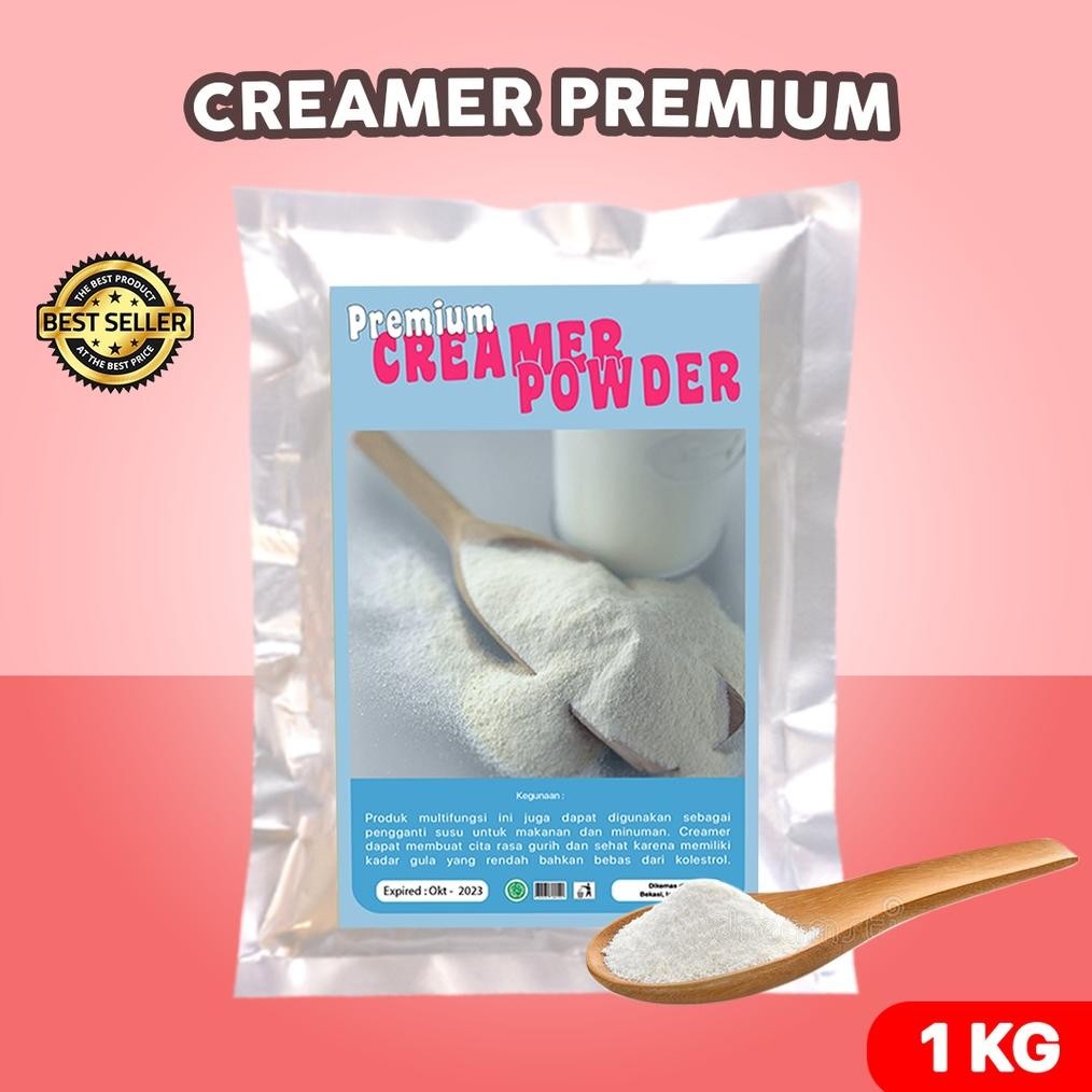 

CREAMER BUBUK PREMIUM 1 KG / KRIMER PREMIUM 1 KG / KRIMER BUBUK PREMIUM 1 KG / NON DAIRY CREAMER 1KG Nugi