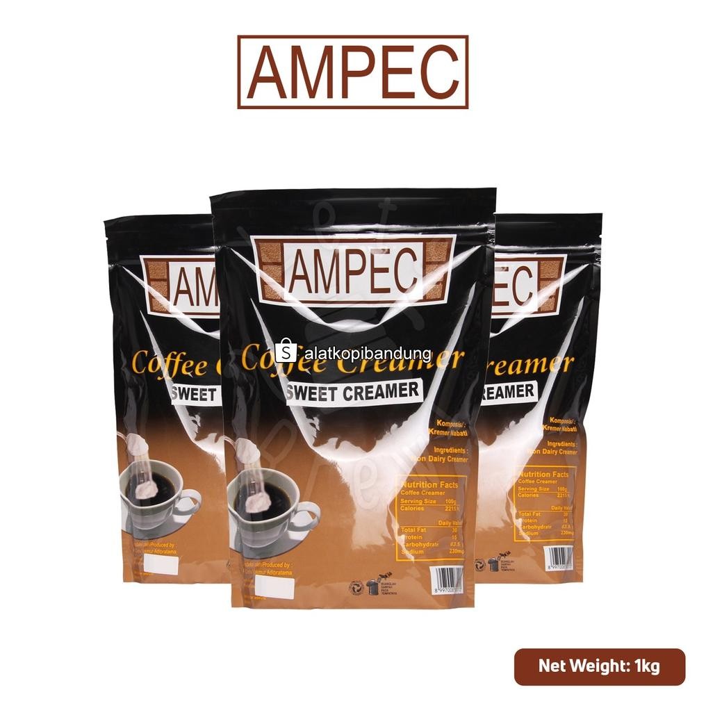 

Ampec Premium Coffee Sweet Creamer 1kg | Krimer Kopi Manis Premium Nugi