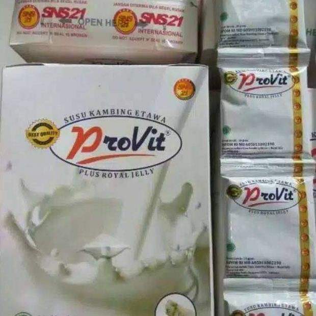 

SUSU KAMBING ETAWA PROVITerje 10 SACHET ORIGINAL KEMASAN BARU POM TR 222083891 Nugi