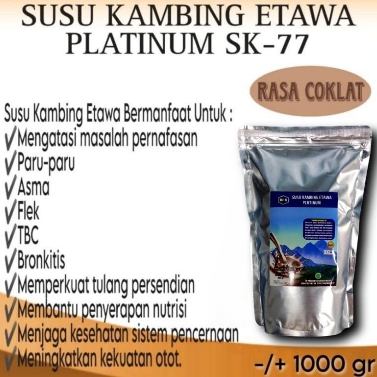 

SUSU KAMBING ETAWA PLATINUM SK77 COKLAT 1000gr / 1kg Nugi