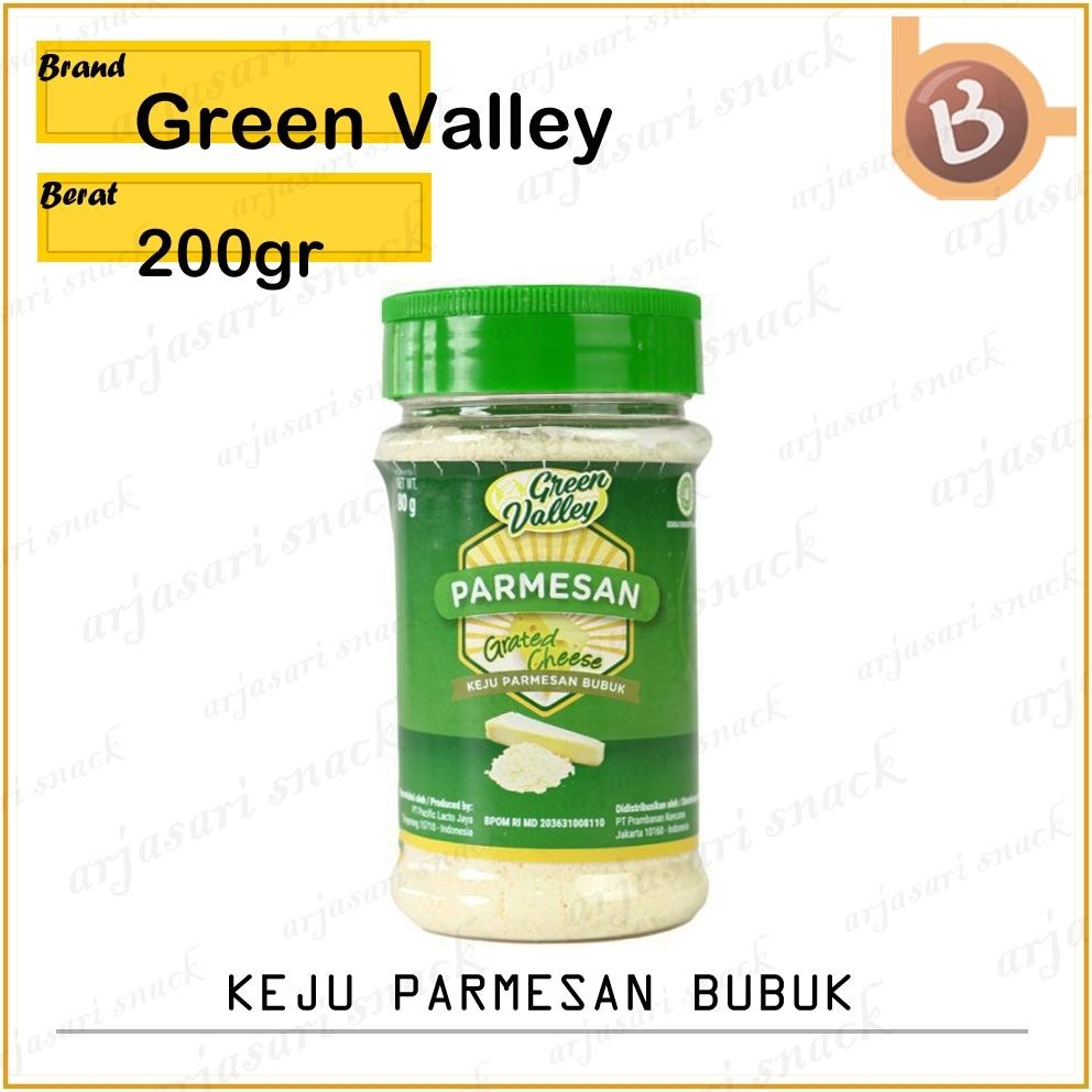 

GREEN VALLEY Grated Parmesan Cheese Keju Parmesan Parut 200gr Nugi