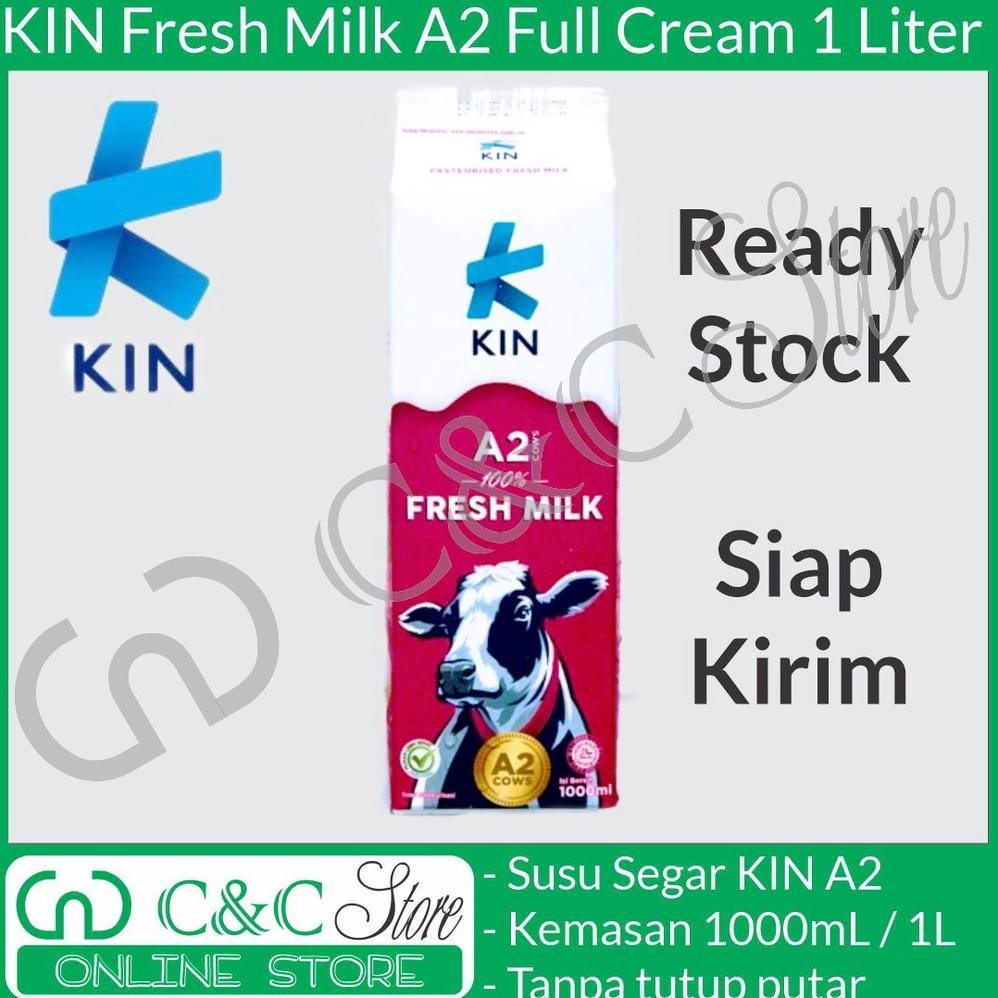 

KIN Fresh Milk plain susu segar sapi A2 1L 1 Liter L 1000 mL 1000mL Nugi
