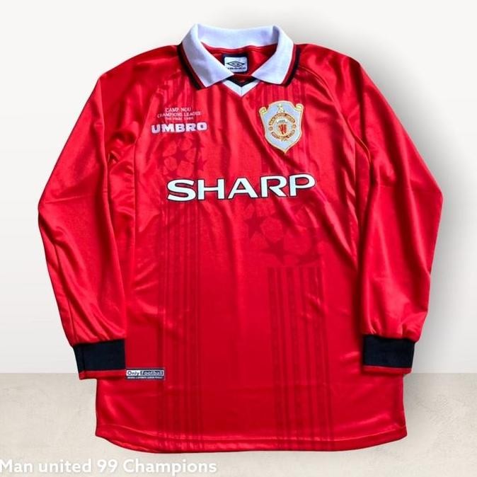 Jersey Retro Manchester United 1999 MU UCL Longsleeve Classic