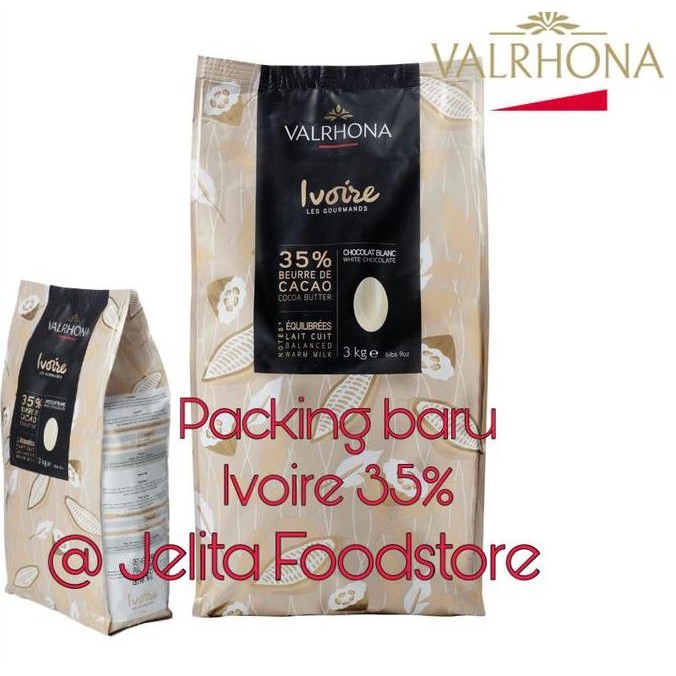

Promo Valrhona Ivoire 35% White Chocolate - coklat putih COD