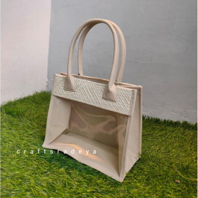 

Tas Mika Warna Anyaman pandan // tas hampers goodie bag gift imlek natal lebaran terlaris Nugi