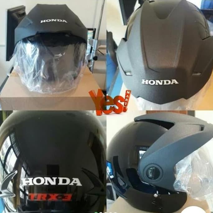 Helm Motor Honda Sni Half Face Trx-3 / Hmj-1 Original Ahm