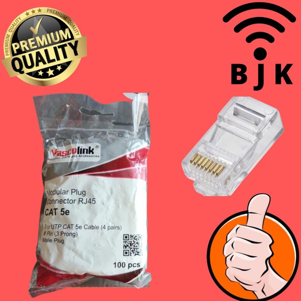 konektor rj45 vascolink isi 100 pcs Nugi