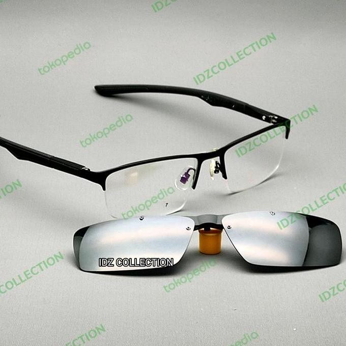 Kacamata Nike Clip On Hitam Doff Frame Kacamata