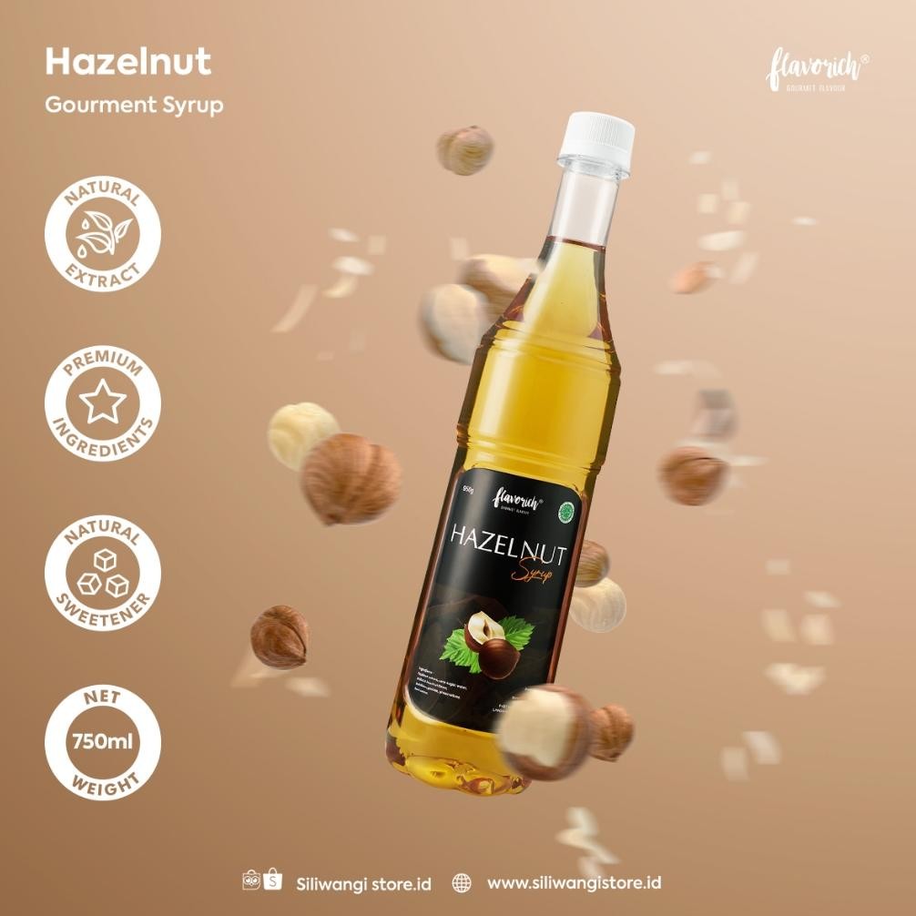 

FLAVORICH - Sirup Hazelnut / Gourmet Syrup / Sirup Untuk Hotel, Restaurant and cafe. Nugi