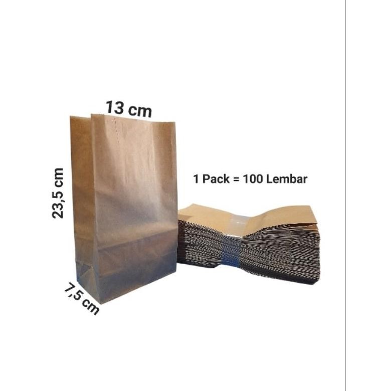 

Kantong Kertas Makanan Coklat Sos Bag 40 (100 Pcs) Nugi
