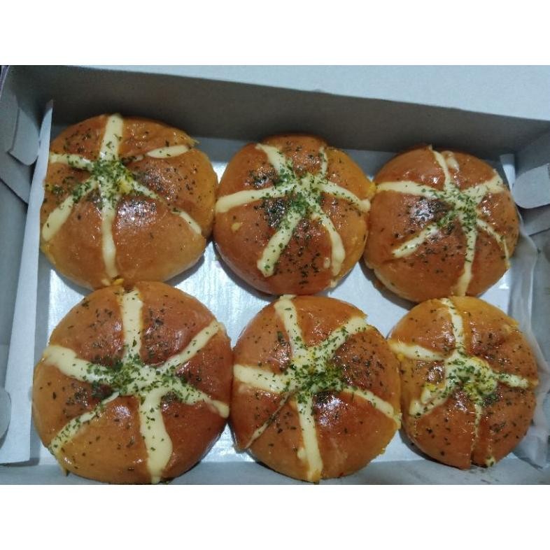 

promo Korean garlick chesee isi 6 lembut dan enak full keju lumer, fresh Nugi