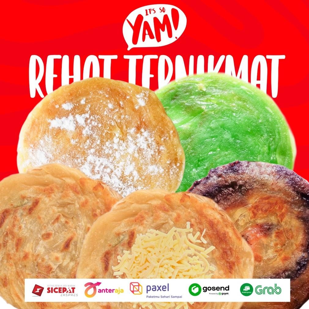 

Roti Maryam Original Yam! Cheese Cokelat Pandan Cane Canai Snack Frozen Nugi