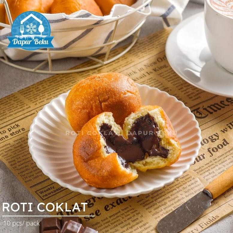 

Roti goreng coklat lumer / keju / cokelat keju / donat coklat melted frozen food halal Nugi