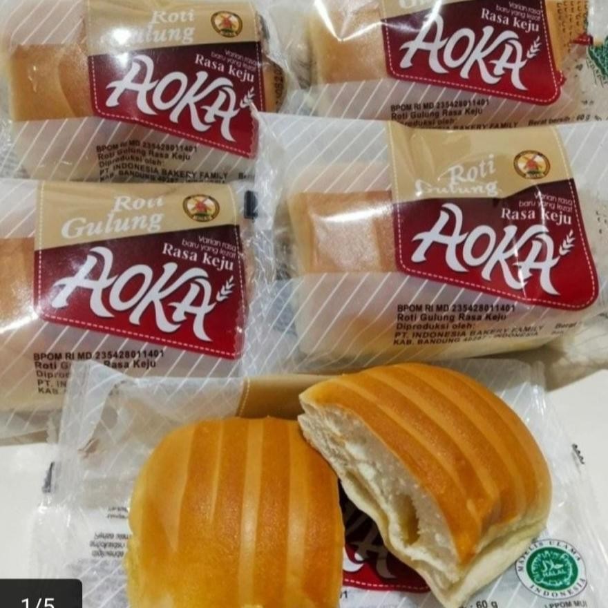 

AOKA Roti Gulung isi Selai 60gr ENAK EMPUK ( KARTON / DUS ) Nugi