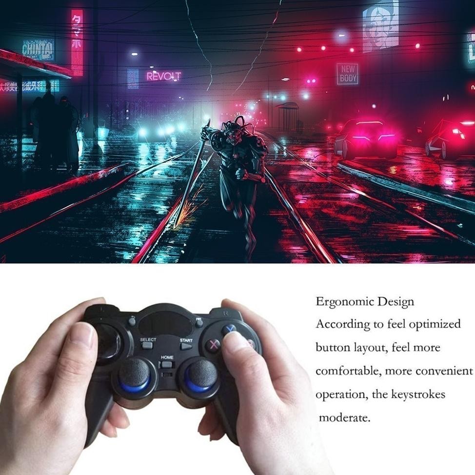 Gamepad Joystick Joypad Stick Wireless 2.4GHz With Micro USB OTG Converter