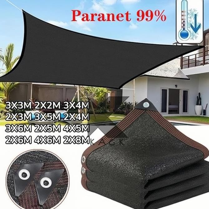 Paranet 90% Lebar 2/3/4 Meter Jaring Paranet Nylon Anti Panas Enkripsi