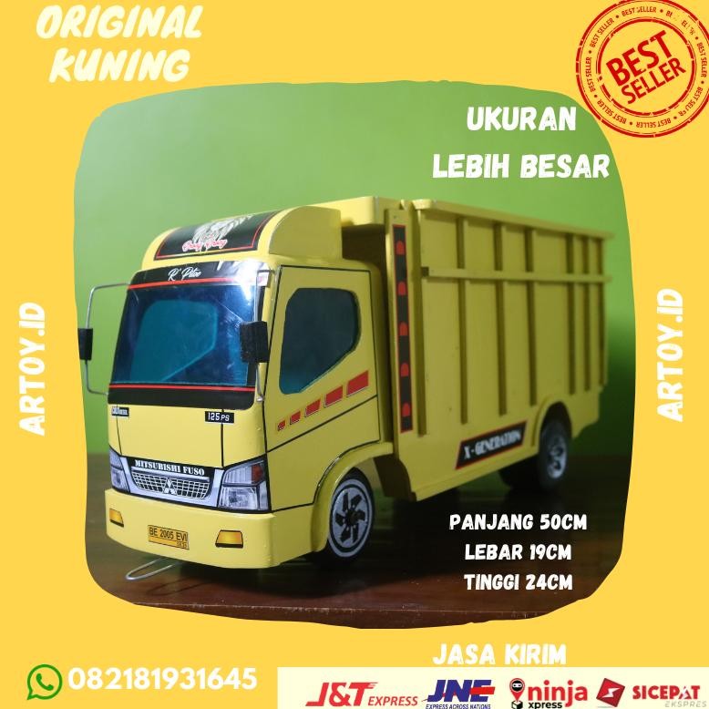 miniatur truk oleng kayu asli truk oleng miniatur kayu murah asli mobil mobilan anak truk oleng