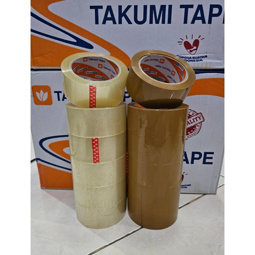 

Terjangkau - LAKBAN 2 INCH x 100 YARD / LAKBAN 45mm 100YARD 2INCH / KUALITAS LAKBAN DAIMARU 1 SLOT 6 ROLL ,.