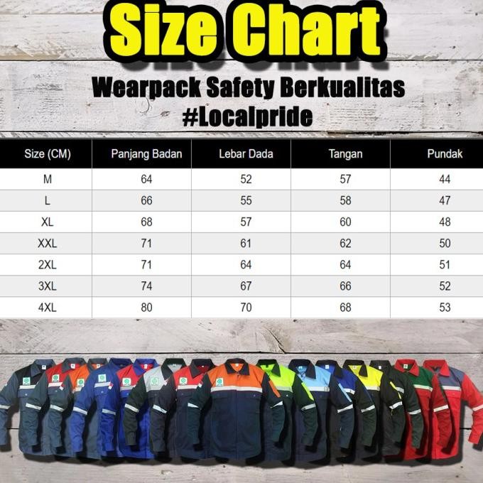 Semi Jaket Wearpack Safety Dongker Orange Atasan Werpack LenganPanjang
