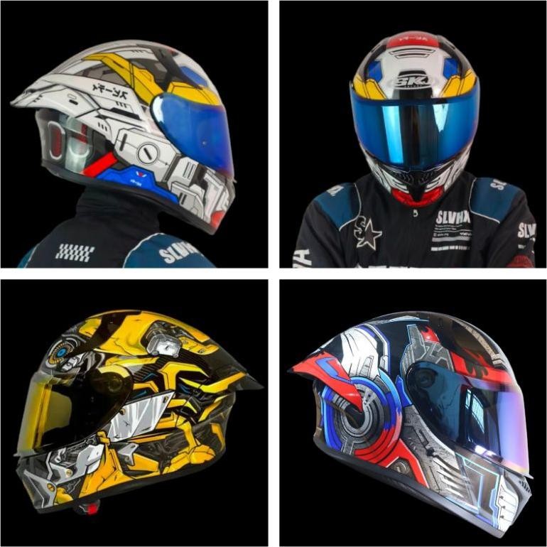 Terlaris Helm Skj Falcon Full Face Bumblebee Gundam