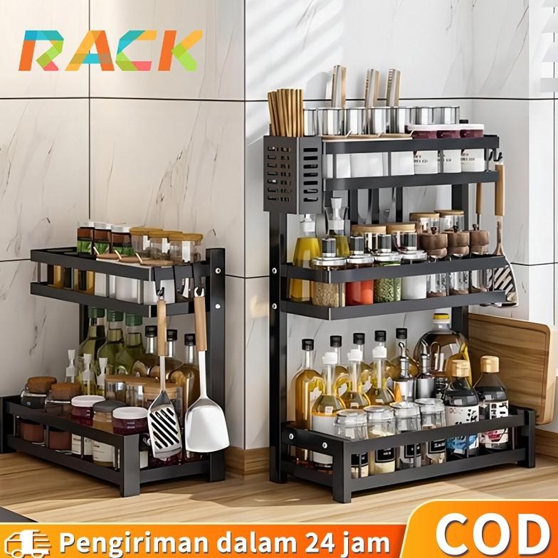 Terlaris Rak Bumbu Susun Rak Bumbu Tempel Rak Bumbu Gantung Rak Bumbu Stainless Hitam Rak Bumbu Awet