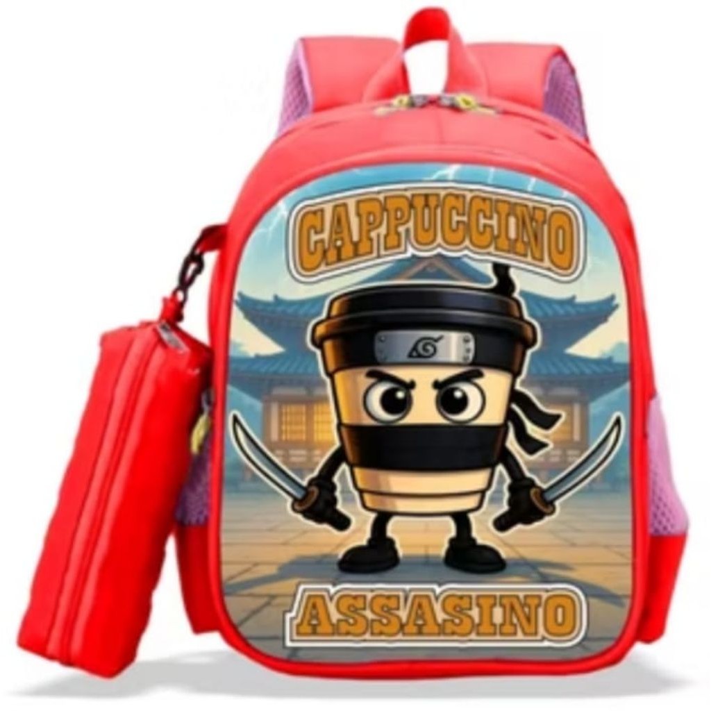 HOT DEALS TAS ANAK SEKOLAH ANAK LAKI LAKI VIRAL KARAKTER CAPPUCINO ASSASINO UNTUK SD KELAS 1-3