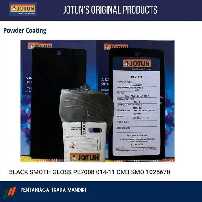 Powder Coating Jotun Hitam Smooth Gloss PE7008 Black014-11-cm3