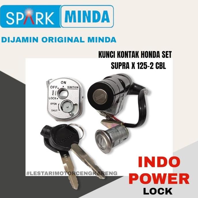 KUNCI KONTAK JOK SET SUPRA X 125 BATMAN KARBU 2006-2013 35010-KVL-N00