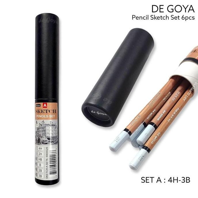 

De Goya Pencil Sketch & Draw Set 6pcs / Set A & Set B
