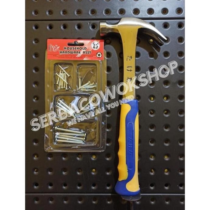 Taketa Palu Kambing Full Besi 8 Oz - 0.25 Kg Cungkil Paku Bonus Paku