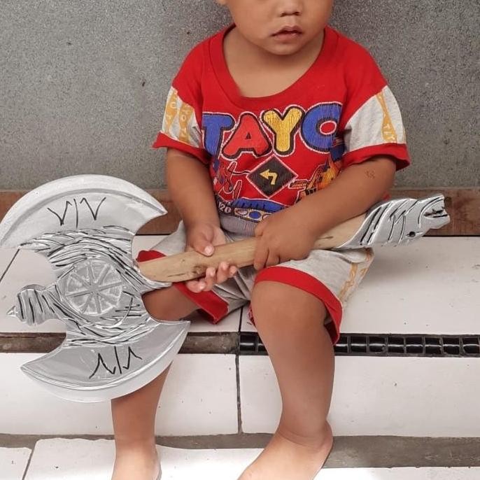 mainan pedang kayu type kapak wiro sableng 212 naga geni