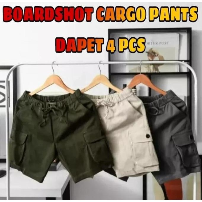 PROMO HEMAT 4 PCS CELANA BOARDSHOT CARGO PENDEK PRIA//CELANA PENDEK PRIA TERBARU//CELANA DISTRO TERL