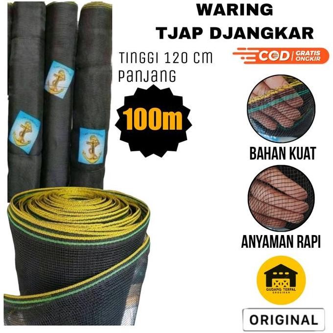 JARING WARING HITAM PANJANG 100 METER JARING PAGAR TANAMAN KERAMBA IKAN TERMURAH ORIGINAL DAN TERPER
