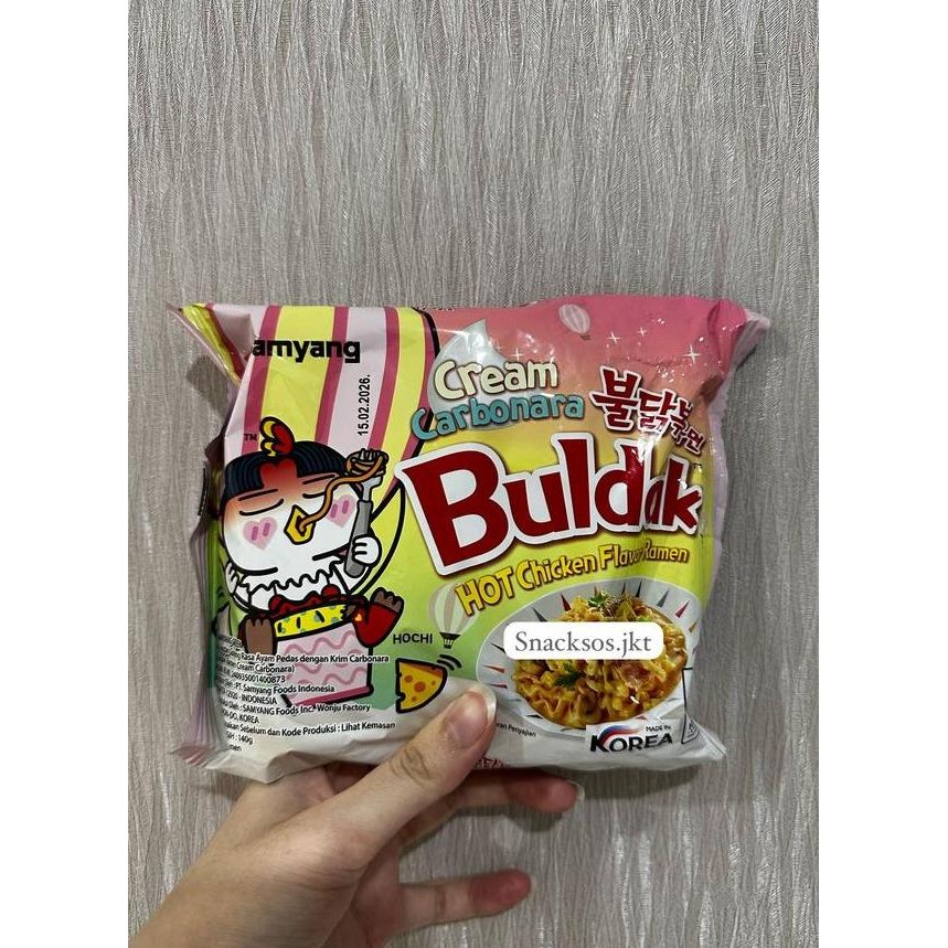 

Samyang Creamy Cream Carbonara Hot Chien Flavor Ramen