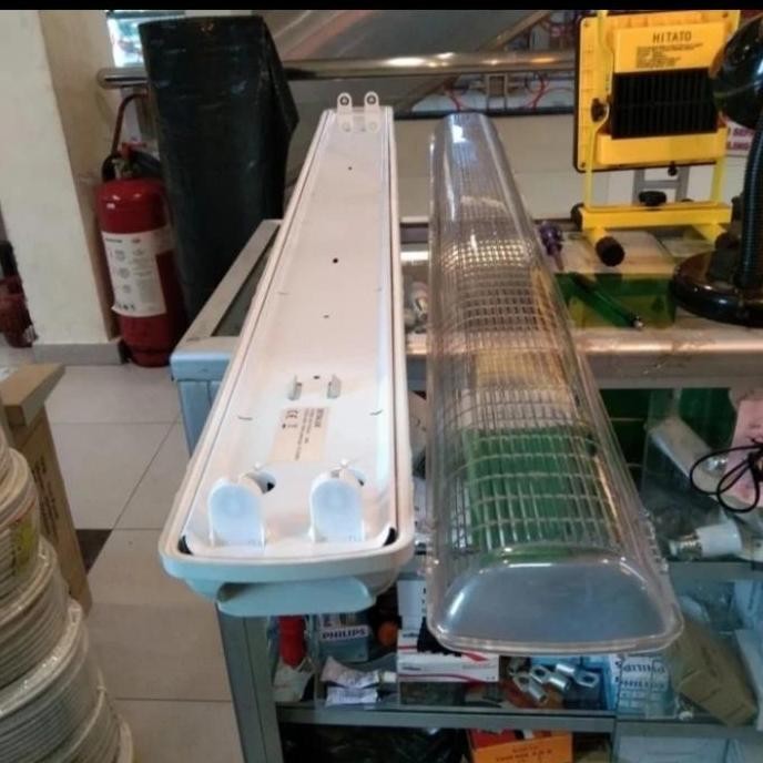 Kap waterproof 2x36 Zetalux anti pecah kap tcw 2x36 watt kap dustroof