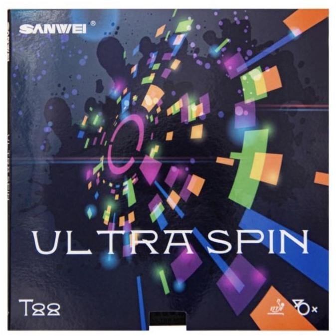Sanwei Ultra Spin T88- Karet Rubber Pingpong T-88 Ultra Spin Bat Bet