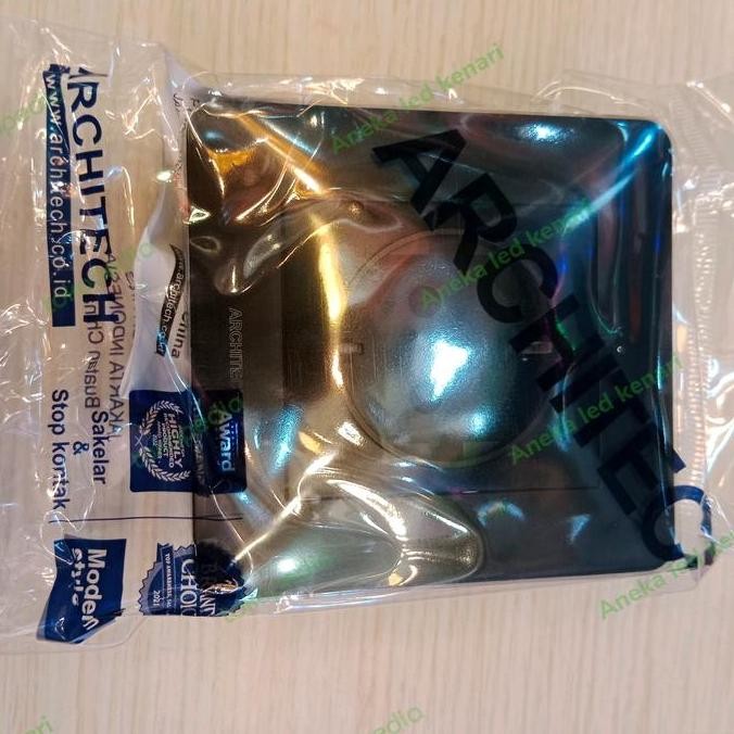 Stop Kontak Hitam Jerman / Colokan listrik Black Infinity Architech