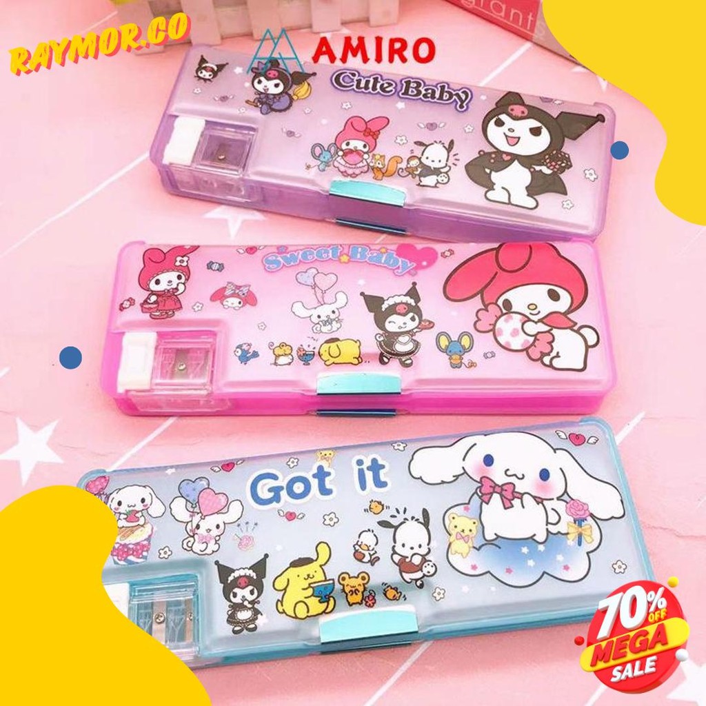 

Kotak Pensil Magnet Karakter 2 Sisi / Tempat Pensil Magnet Karakter Dengan Rautan Mini / Pensil Case Sanrio Kuromi Melody Terlaris! Produk Ini Banyak Dicari