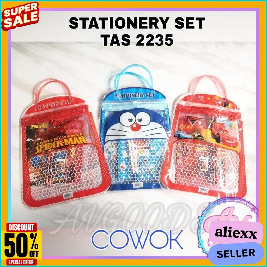 

Stationery Set / Paket Alat Tulis Set 7In1 Tas / Stationery Set 7In1 Tas 2235 Terlengkap Dan Termurah