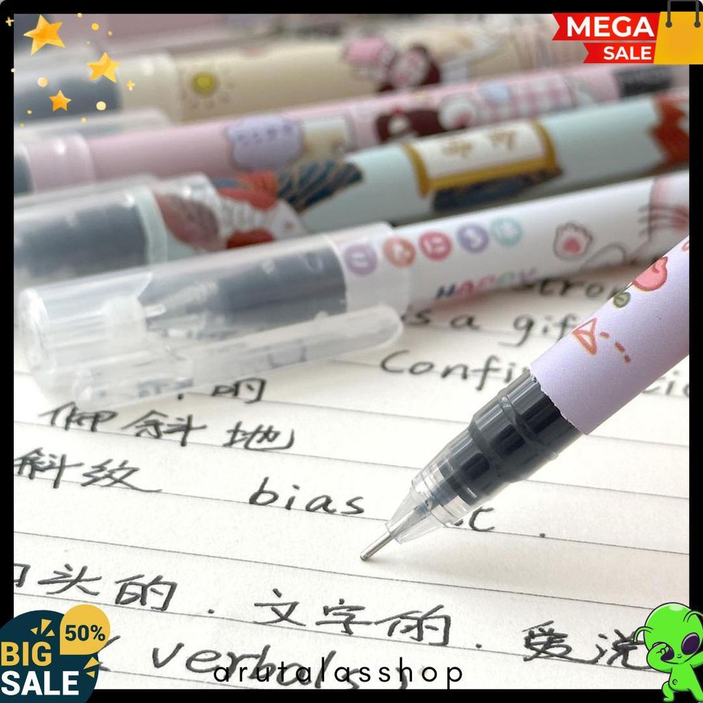 

1 Set 6Pcs Pulpen Gel Tip Runcing Motif Kartun Lucu / Pulpen Gel Karakter Kartun Lucu 0,5Mm Lg Terlengkap Dan Termurah