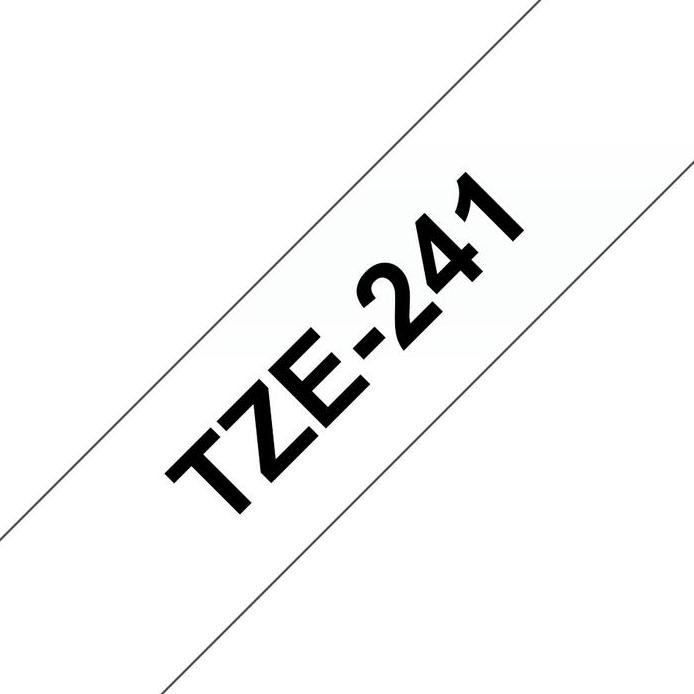 

Brother Label Tape TZE-241 18MM Black On White TZe241 TZe 241 Label murah